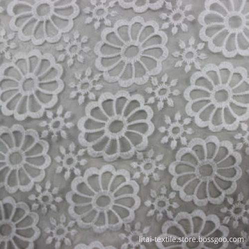 Organza Embroidered Fabric, 51-inch Width